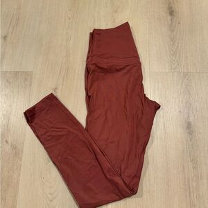 High-Waisted Rust Leggings